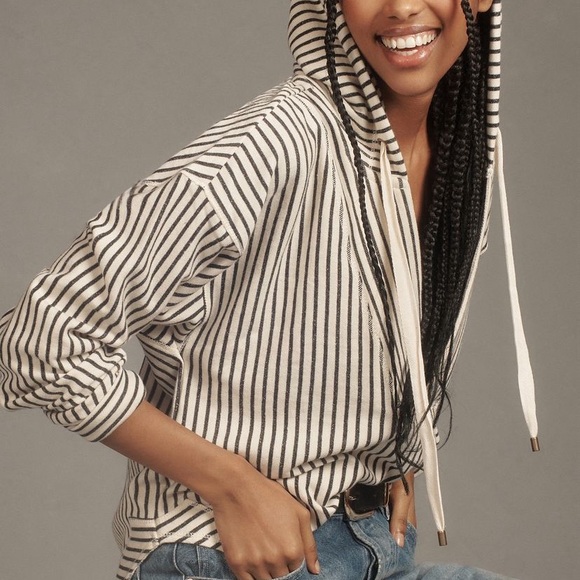 Anthropologie. NWT Wharfside Hooded Sweatshirt Mediu - Picture 1 of 6